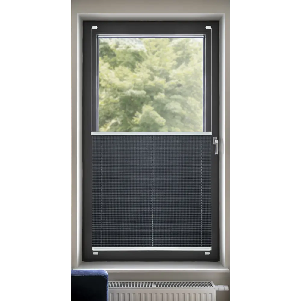 Штора плиссе 52x170 см жаккард графитовая 89411376 STLM-2131144 Santreyd  - Вид №11
