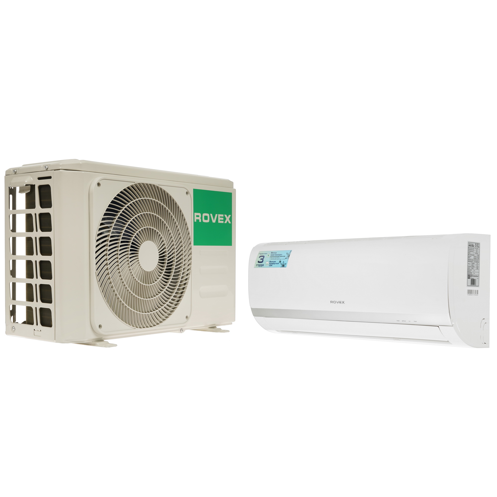 5306190 Кондиционер настенный сплит-система Rovex RS-07MST1/RS-07MST1 белый STDN-0026335