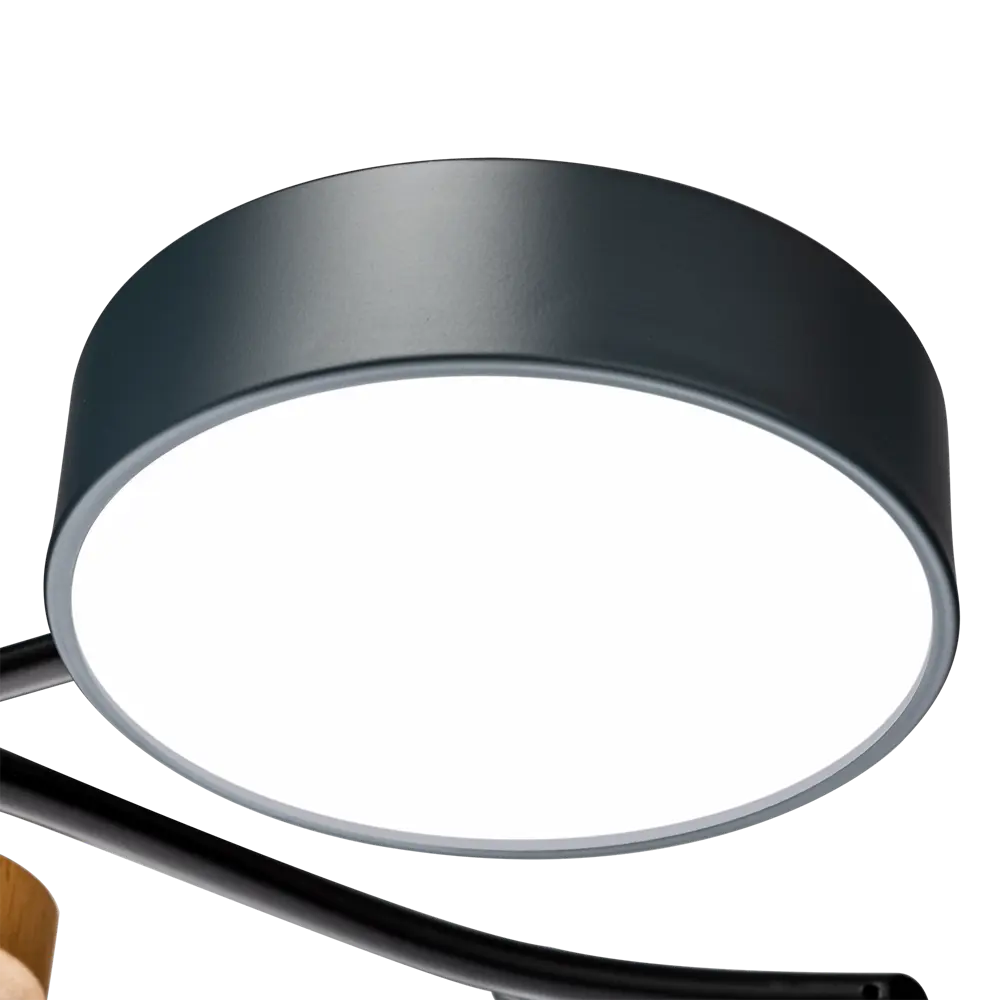 Люстра потолочная светодиодная диммируемая Ritter Scandia 52080 1 с д/у 70 Вт 24 м² 2700К-6500К цвет серый/черный/дерево 89195497 STLM-2132362  - Вид №9