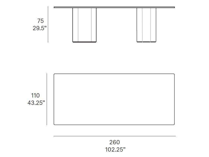 Прямоугольный дубовый стол EXPORMIM Talo ARCH-00002201 - Вид №1