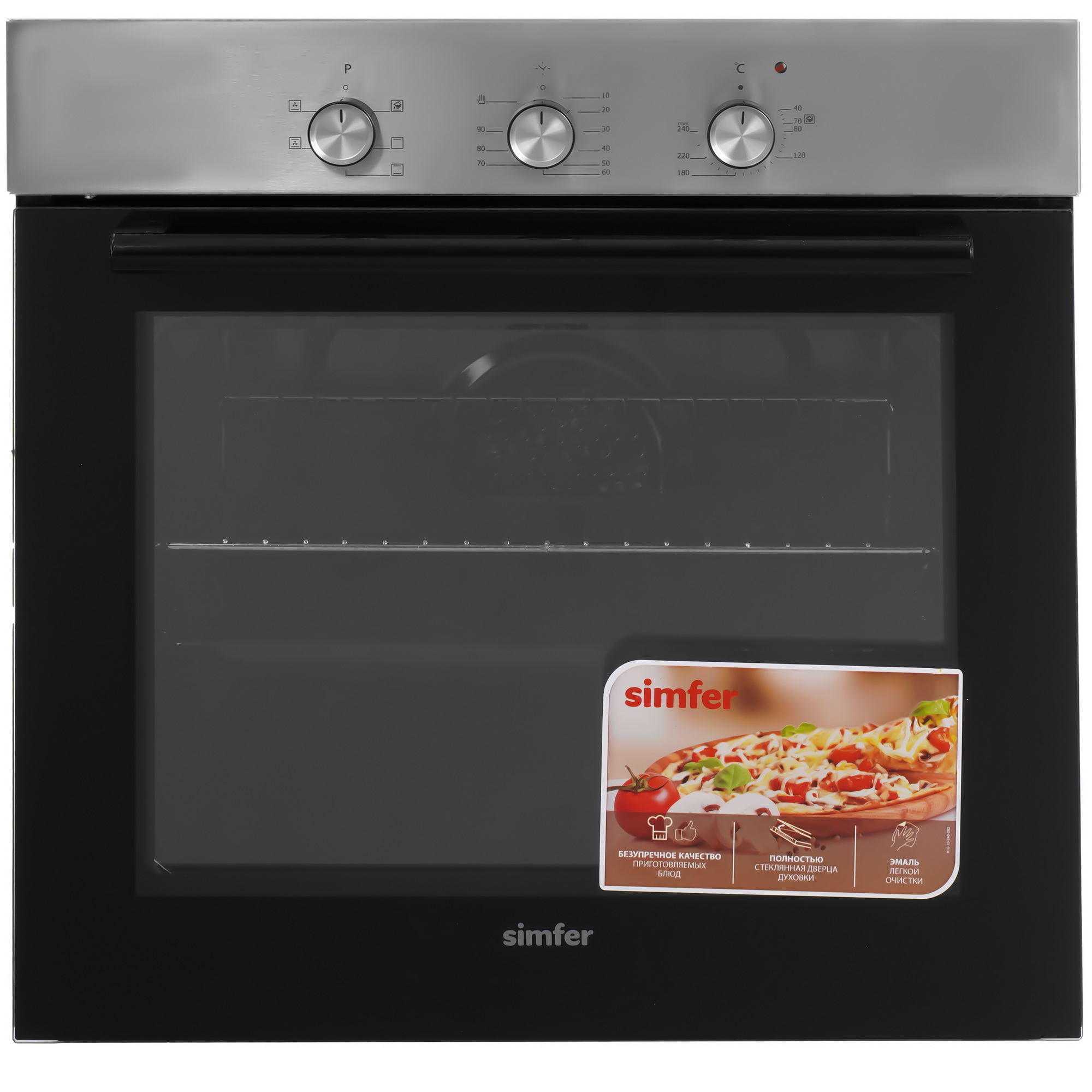 9280252 Духовой шкаф электрический Simfer B6EM16001 + Варочная поверхность газовая Simfer H60Q40M400 STDN-0008987 - Вид №1