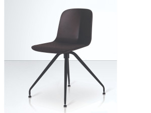 Поворотный стул из стали и дерева