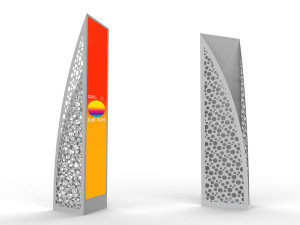 Стальной самонесущий односторонний тотем