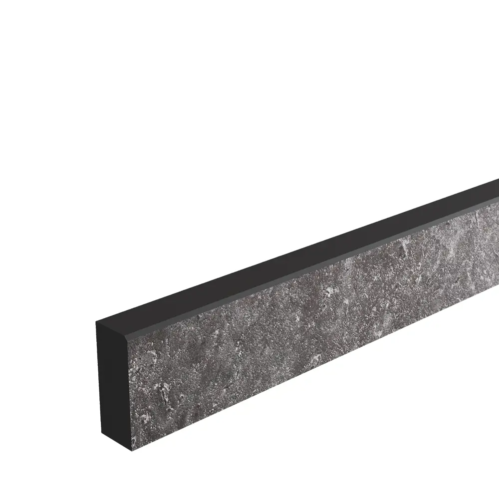 86821784 Комплект плинтусов Вулкано 120x4 см 1 шт 80x4 см 2 шт HPL-пластик цвет коричневый STLM-0071904 Santreyd 