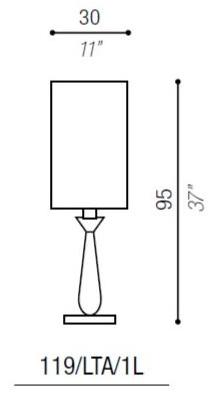 Aiardini Настольная лампа отраженного света с кристаллами Soffio sun-id-1510083 - Вид №2