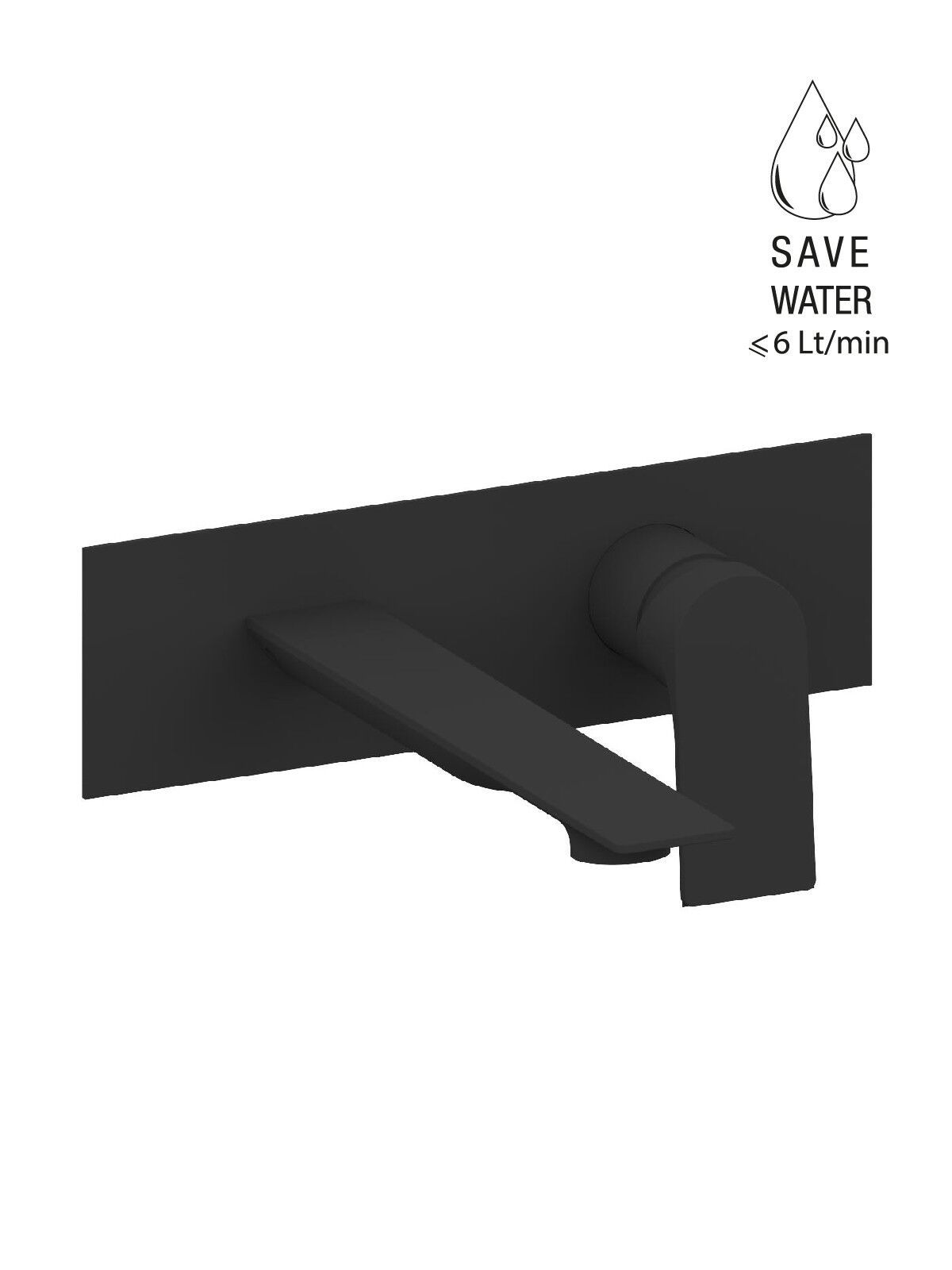 Настенный смеситель для раковины с пластиной Rubinetterie Frattini Нарцисс ARCH-00076852 - Вид №15