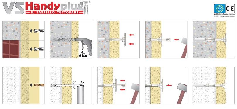 TECFI Дюбель ппд с гвоздем Handyplug ® Zze01  - Вид №2