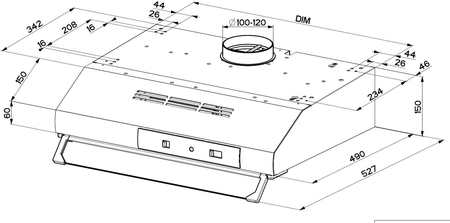 FABER Встроенная вытяжка из нержавеющей стали со встроенным освещением класса d sun-id-1415423 - Вид №4