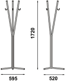 Adico Вешалка для верхней одежды из металла sun-id-1485500 - Вид №1