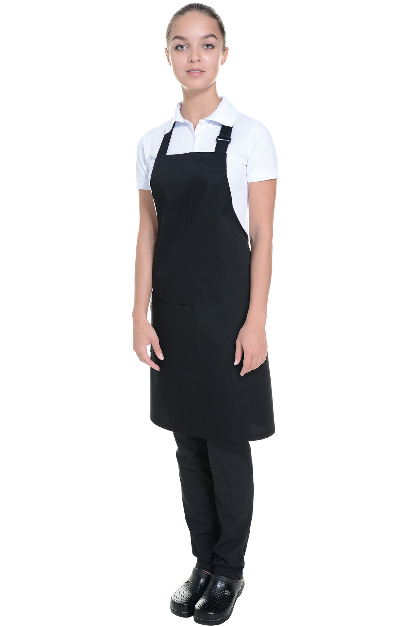 60125 Фартук с нагрудником black (черный) HORECA  Одежда для официантов  размер  - Вид №10