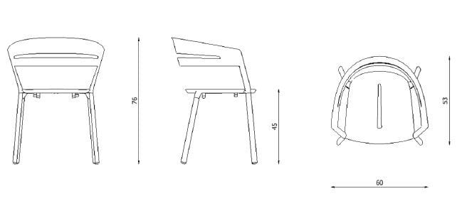 Алюминиевый штабелируемый садовый стул с подлокотниками FAST Ria ARCH-00113356 - Вид №8