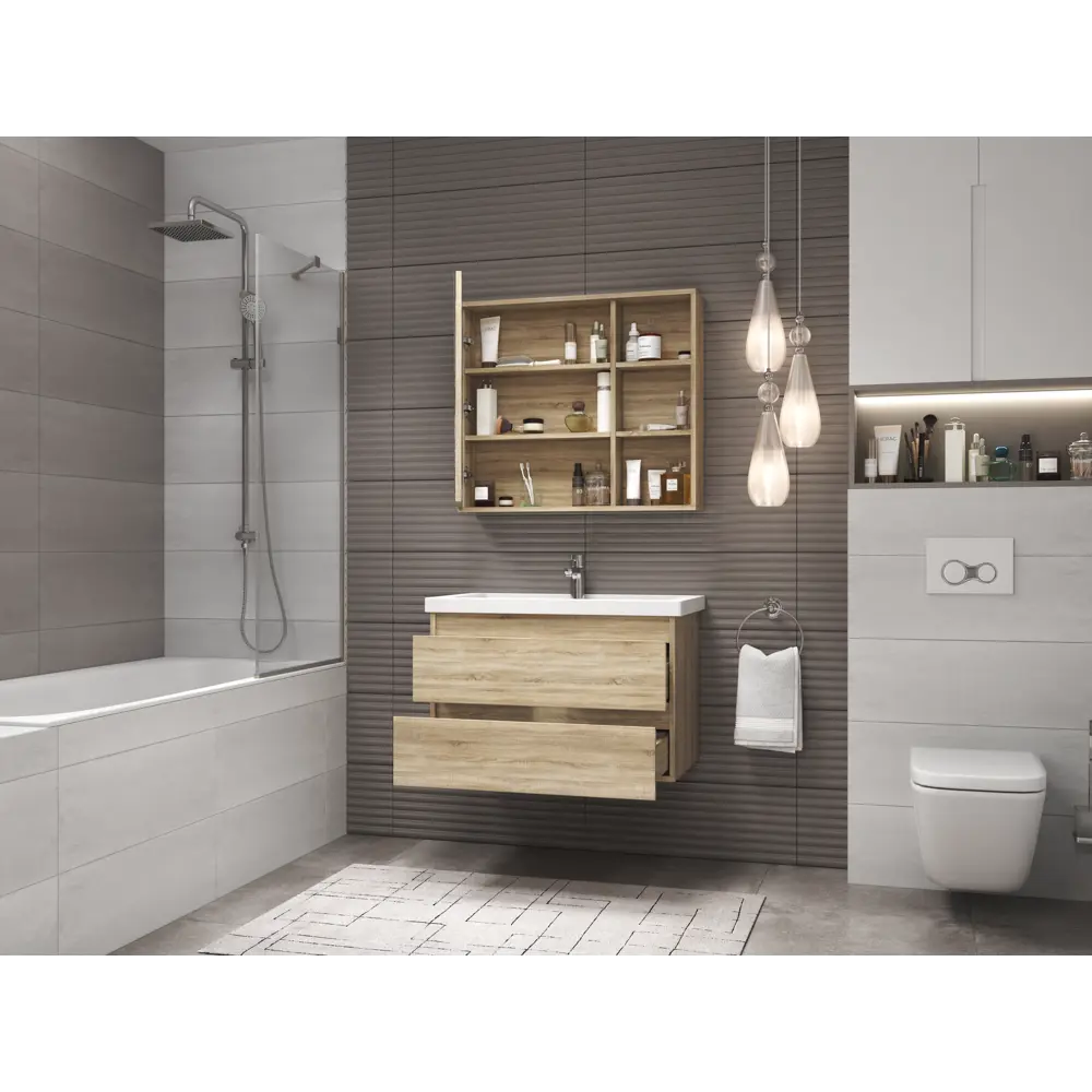 Зеркальный шкаф Vigo Matteo для ванной с системой хранения 83404376 STLM-0040956 - Вид №8