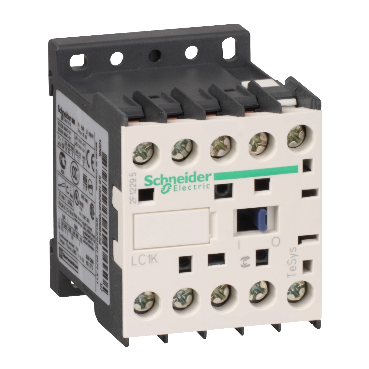 LC1K0601B7 Контактор LC1K 3P 6А 400/24В AC 2.2кВт Schneider Electric TeSys 
