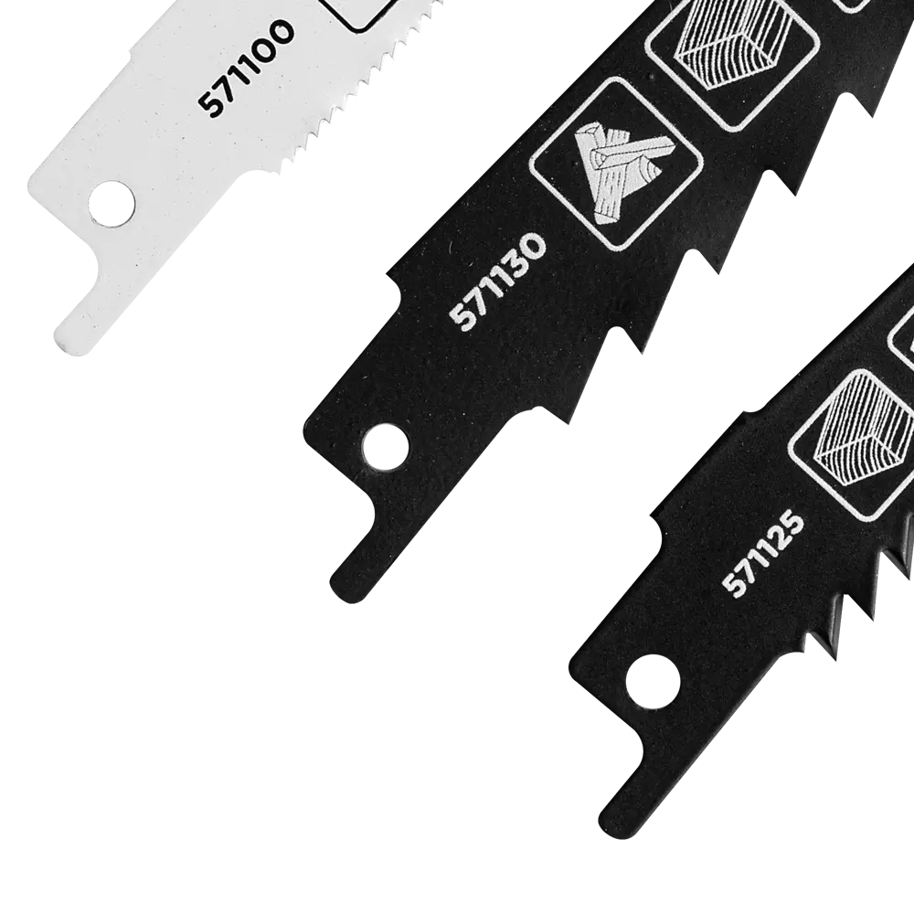 Набор полотен для сабельной пилы по дереву и металлу KWB 571070, 3 шт STLM-2083008 - Вид №2