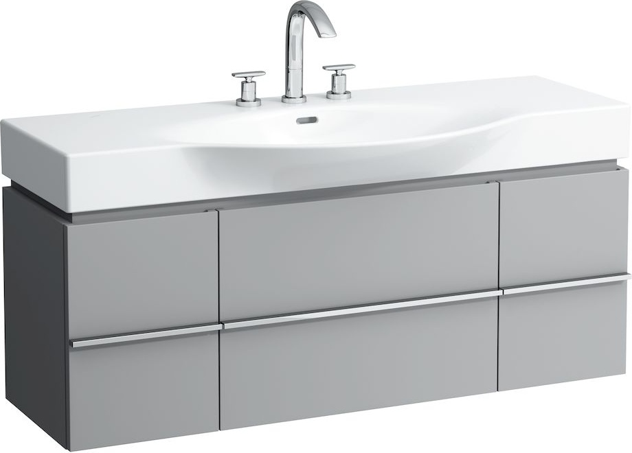 H4013020754751 Шкафчик под раковину, для раковин 811704, 812704, 2 выдвижных ящика с 2 дверцами, 2 стеклянные полки LAUFEN PRO - Вид №30