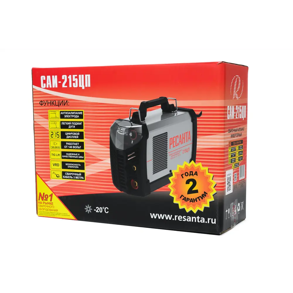 Инверторный сварочный аппарат Ресанта САИ215ЦП с защитой от перегрева 83307018 STLM-0040321 - Вид №11