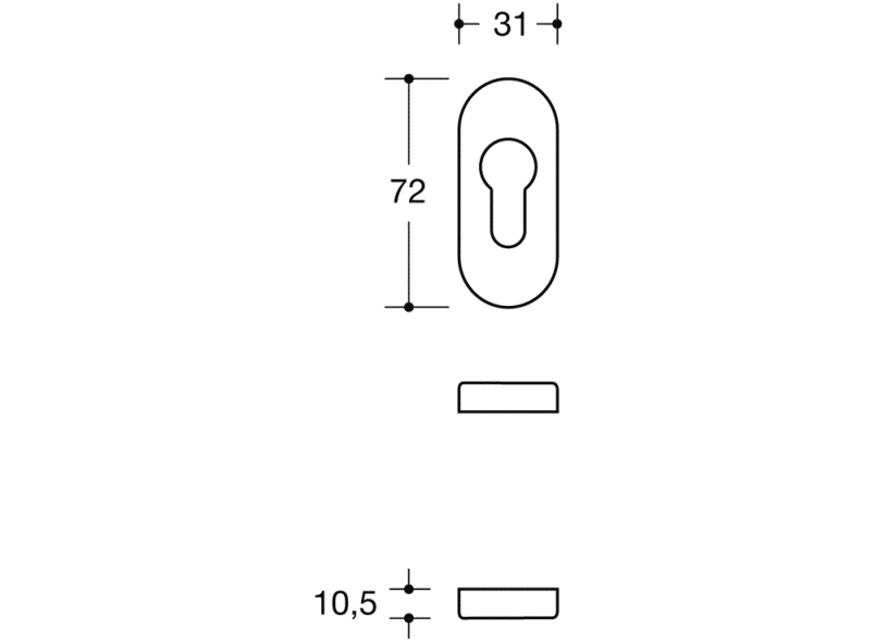 316ES защитная розетка HEWI System 111 | Polyamid  - Вид №1