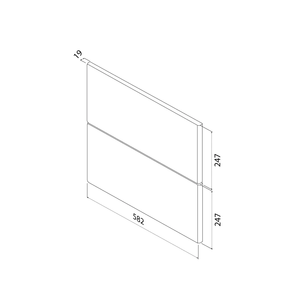 Комплект фасадов для тумбы Iddis Lahta 60 см LAH60C0i89 МДФ цвет капучино STLM-2161812 - Вид №10
