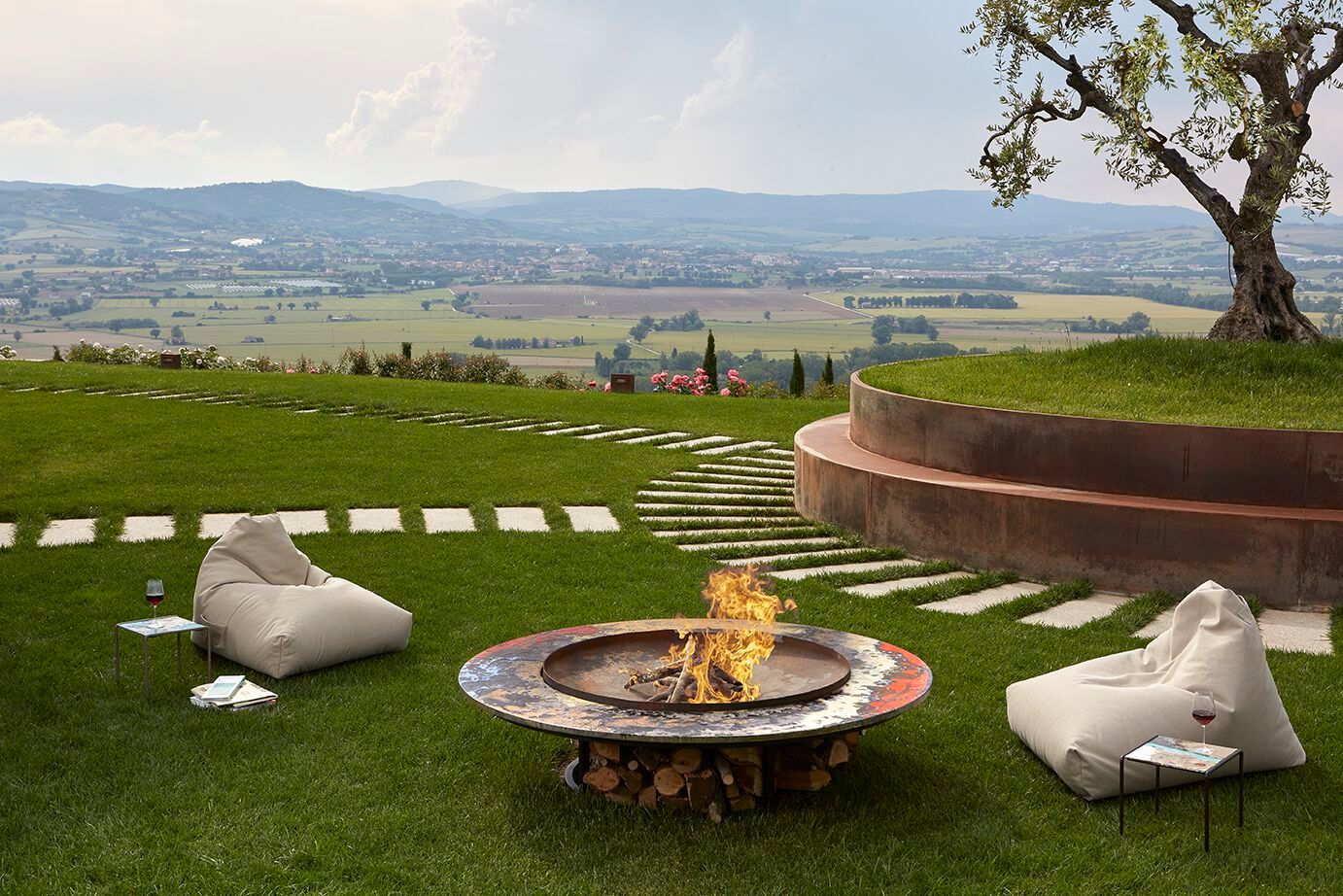 Квадратный журнальный столик из фаянса и нержавеющей стали DOMIZIANI MINI MATI ARCH-00149738 - Вид №1