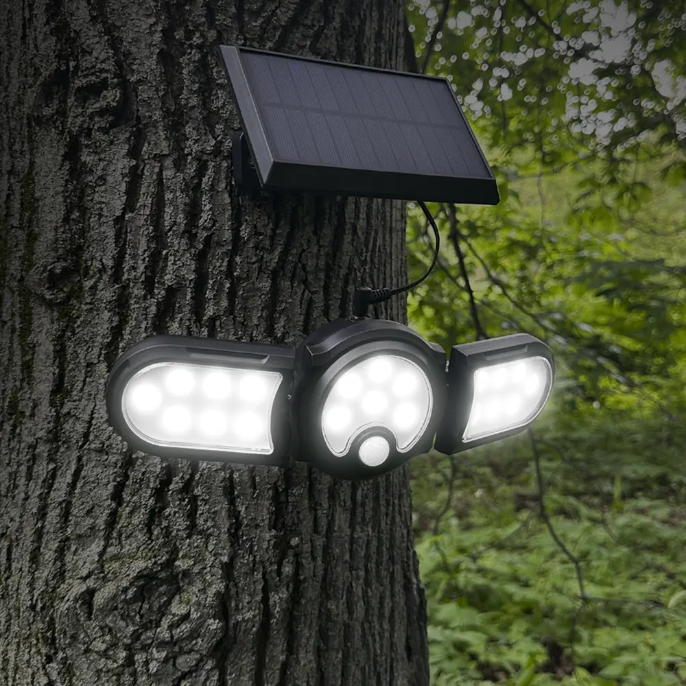 Светильник светодиодный уличный Duwi Solar LED на солнечных батареях 3 режима 28Вт 6500К 910Лм IP65 датчик движения черный 83972979 STLM-2018436 