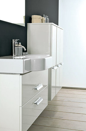 WALL1 Комплект мебели cm 90 (p. 35/45) + 90(p. 35) Berloni Bagno 43295 - Вид №1