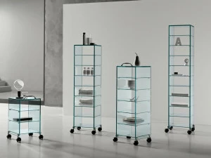 Tonelli Design Стеклянная витрина на колесах