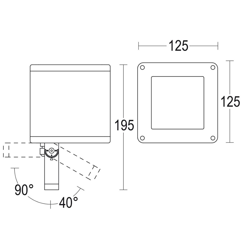 Faro Spot Ghidini Faro Spot .05 Темно-Cерый (Матовый)  - Вид №1
