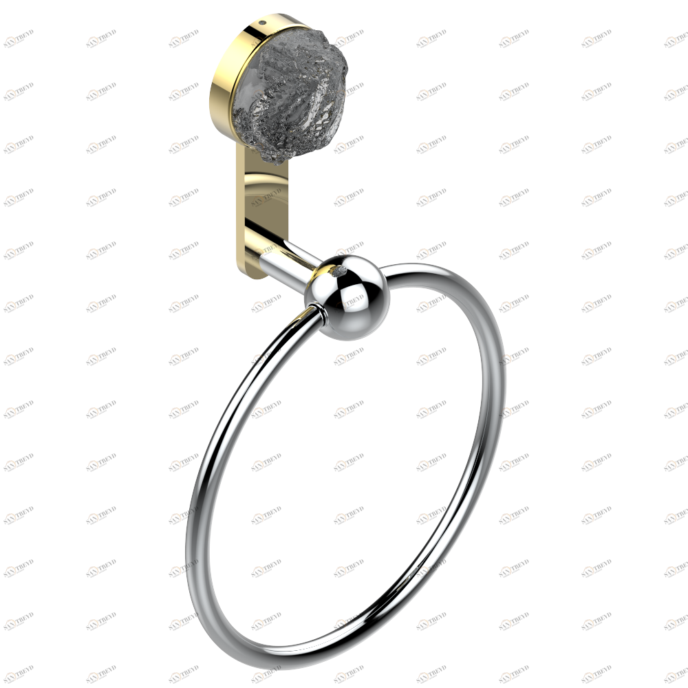 U5G-504N Полотенцедержатель-кольцо-Ø 180 мм одинарное Thg-paris Moon Dragon Хром/золото U5G-504N CAT.A