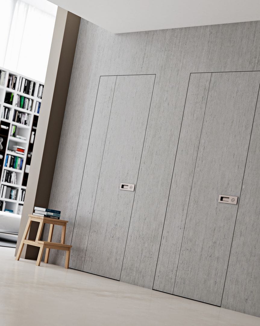 Дверь заподлицо с лакированной стеной Pail Serramenti LINEA ARCH-00118352 - Вид №1