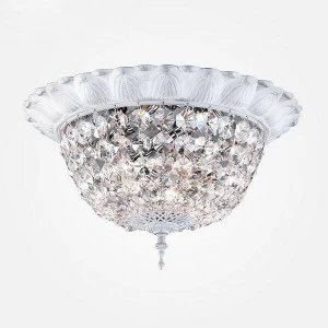 Потолочный светильник Eurosvet Эмма 10067/5 белый с серебром Strotskis EUROSVET ЭММА 201698 Белый;прозрачный