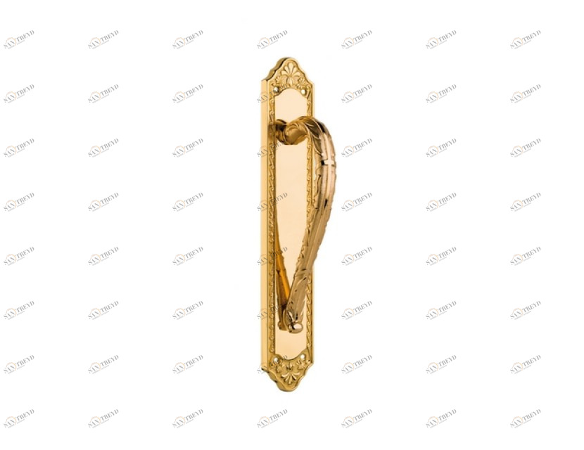 0M3203.000.53 Ручка дверцы на пластине Хром с черной патиной Mestre 