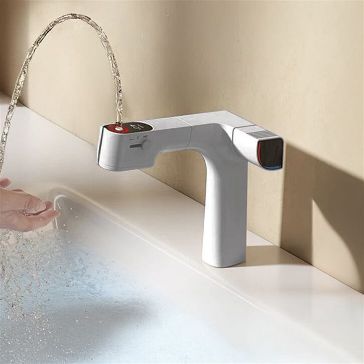 Светодиодный однорычажный электронный смеситель для раковины Fontana Showers GRAO ARCH-00049469 - Вид №1
