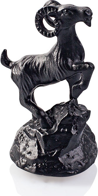 10571155 Cristal de Paris Фигурка Cristal de Paris "Горный козел" 3,6х5,5см (черная) Хрусталь 
