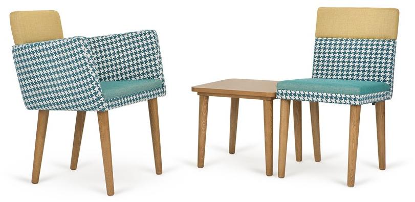 Paged Стул из мягкой ткани Modu sun-id-1504945 - Вид №2