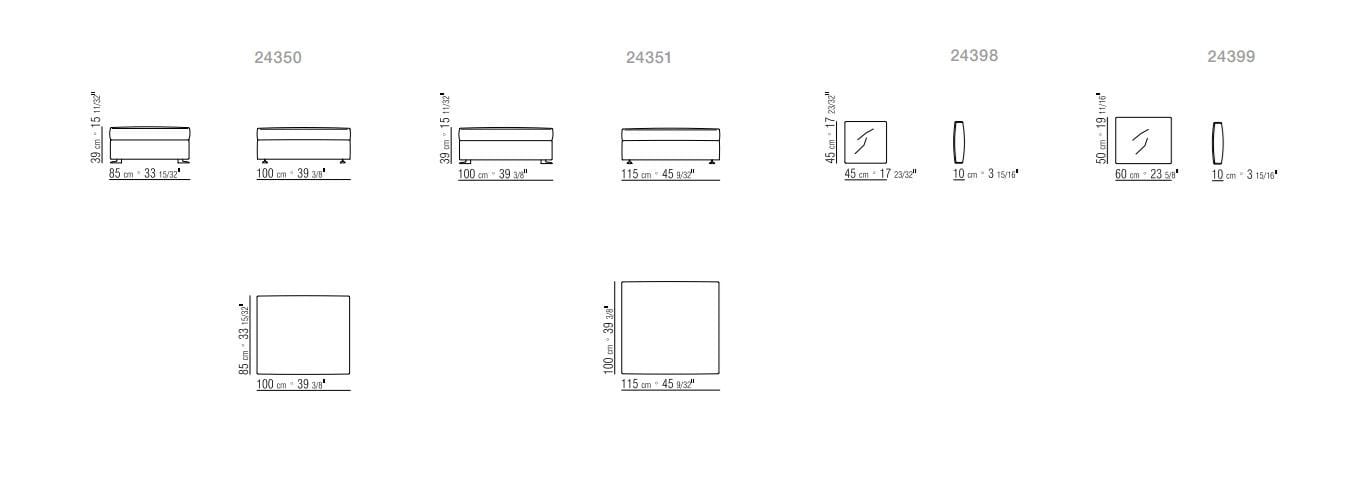 Тканевый диван с полуостровом Flexform Newbridge ARCH-00146970 - Вид №4