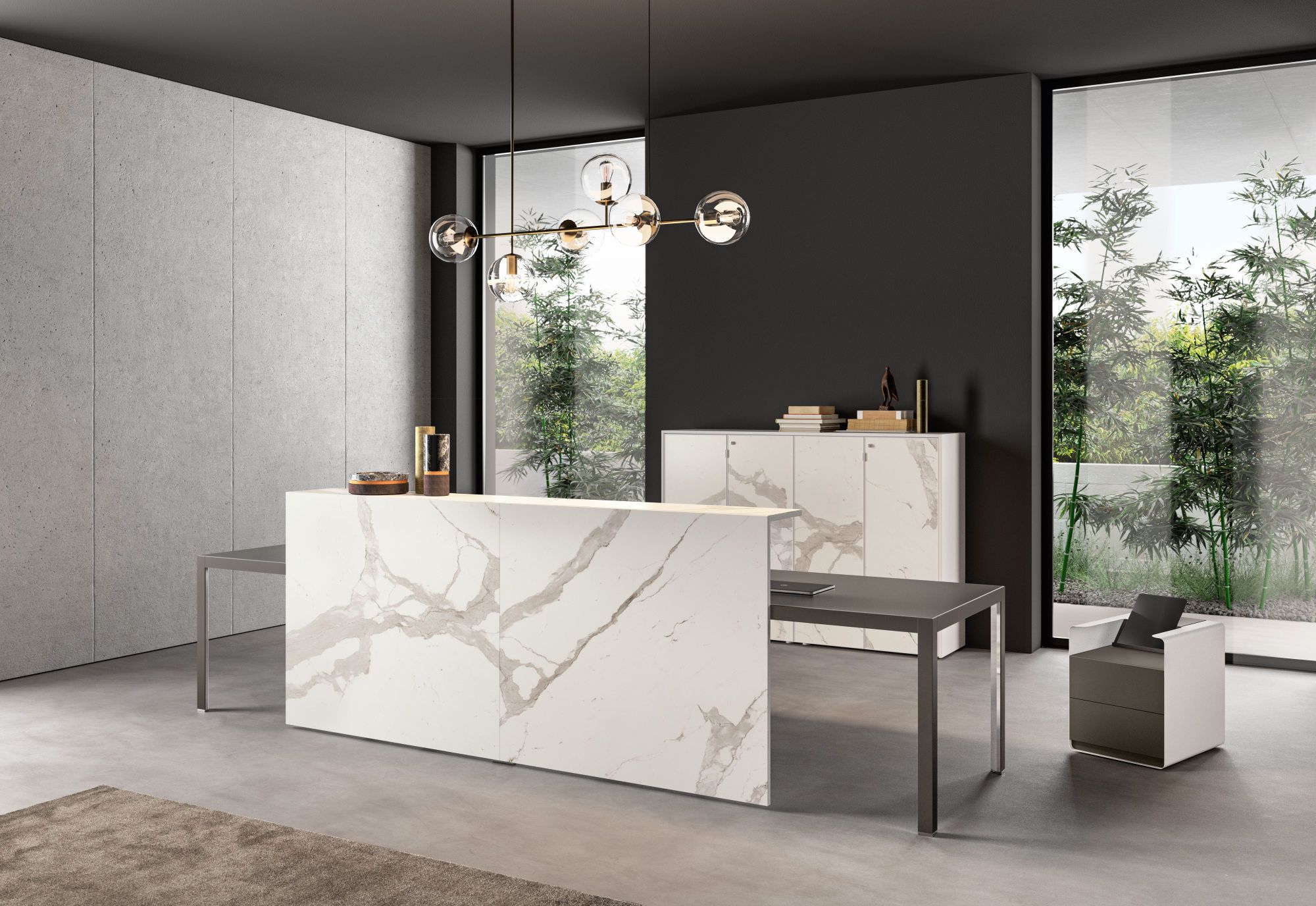 Офисная мебель из Laminam® и дерева About Office Hype ARCH-00080861 - Вид №1