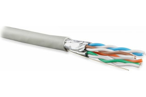 19589874 Кабель UFTP4-C6A-S23-IN-LSLTX-GY-305 (305 м) витая пара U/FTP, категория 6A, 4 пар 453297 Hyperline
