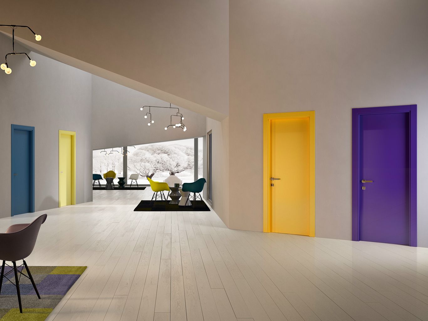 Матовая ламинированная дверь GIDEA 1000Colours ARCH-00030019 - Вид №5