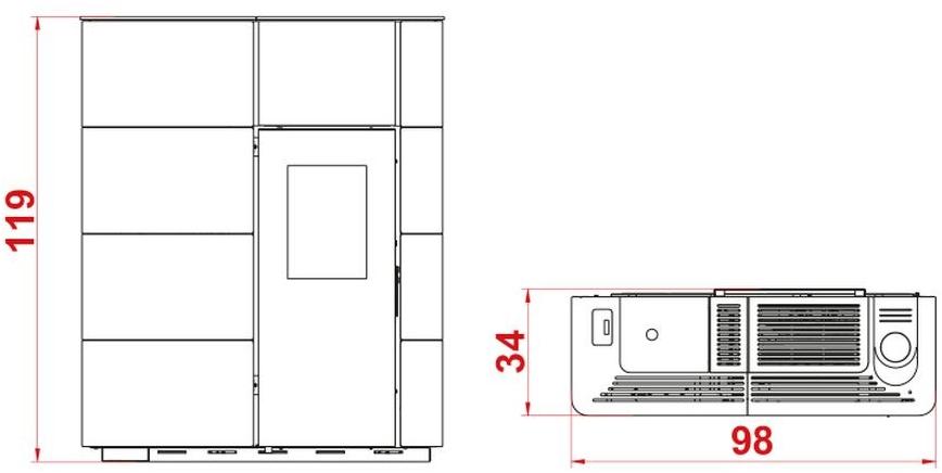 PALAZZETTI Пеллетная печь класса а + из керамики Noah sun-id-1348236 - Вид №3