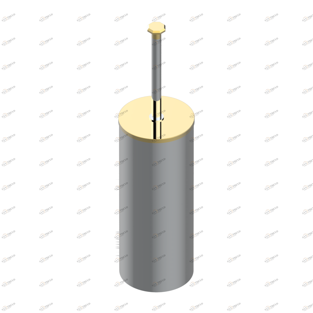 G7D-4700C Стакан напольный и щётка для унитаза с крышкой Thg-paris Saint Germain с рукоятками Хром/золото G7D-4700C CAT.A