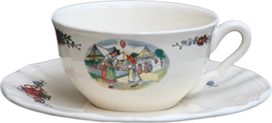 10535830 Niderviller Чашка чайная с блюдцем 210мл "Обернэ" Фаянс 