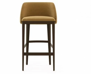 Domkapa Табурет из бука со спинкой из искусственной кожи