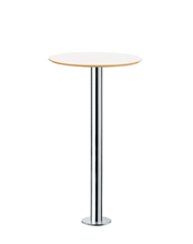 XT 477 AF Высокая рама стола с нижней крышкой из глянцевой или сатинированной нержавеющей стали, колонна из глянцевой или сатинированной нержавеющей стали. Крепление полов. Et al. XT