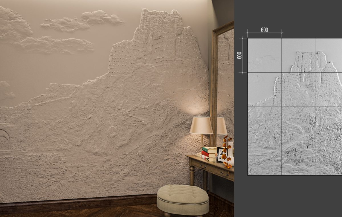 B-24 AMBERD LAB.Space Барельеф B-24-1 - Вид №1