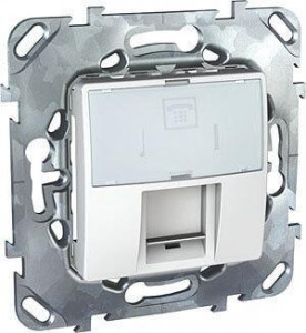 MGU5.493.18ZD Розетка телефонная 1xRJ12 , белый Schneider Electric Unica