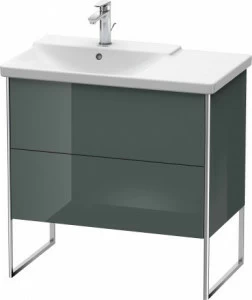 XS446403838 Тумбочка напольная XSquare #XS4464 810 x 473 мм Доломитово-серый глянцевый лак