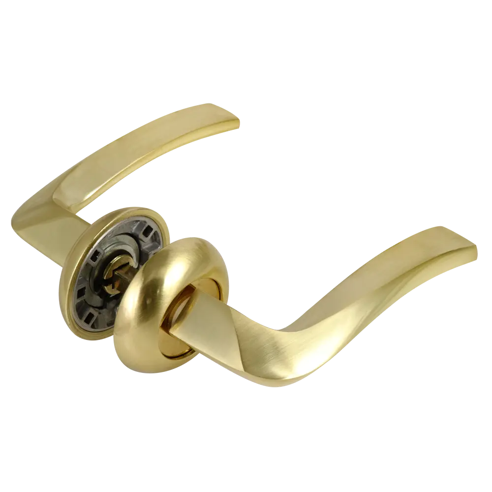 Дверные ручки EDSON EDS-36H-R1 золотые для межкомнатных дверей 85170620 STLM-0059419