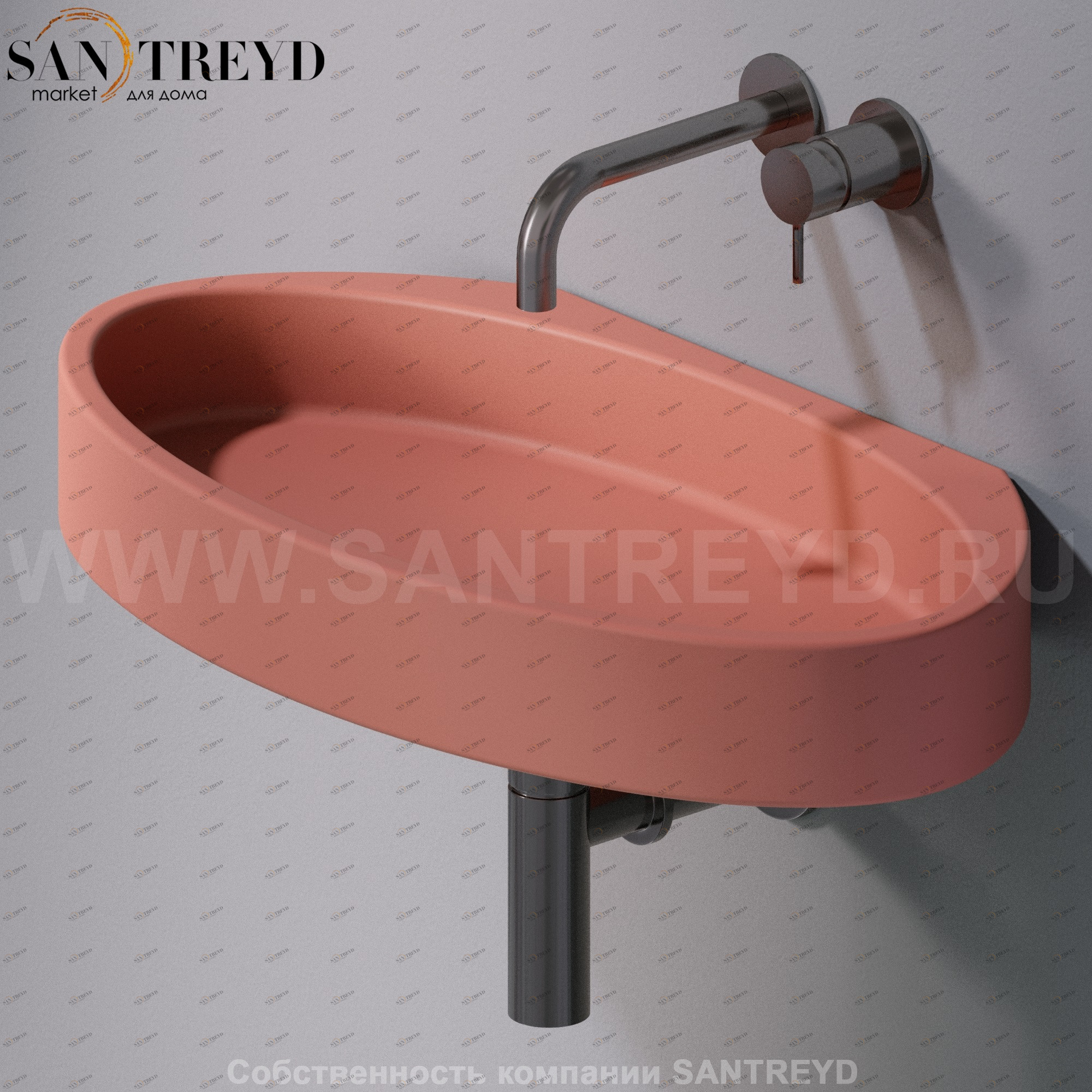 L015T1RPV4.142 Подвесная раковина настенная овальная A. e T. Italia P35 AeT ITALIA