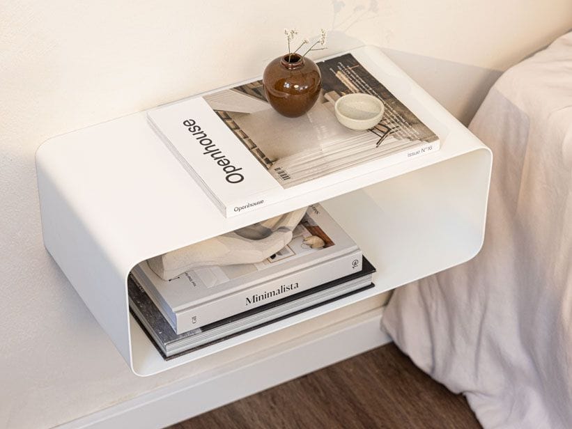 Стальная подвесная прикроватная тумбочка с порошковым покрытием Metallbude NELIO ARCH-00123617 - Вид №3