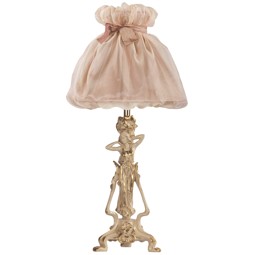 32064,34003 Настольная лампа Флора Айвори Мадлен Солнечный Персик BOGACHO 4627138210680, 4627138150931